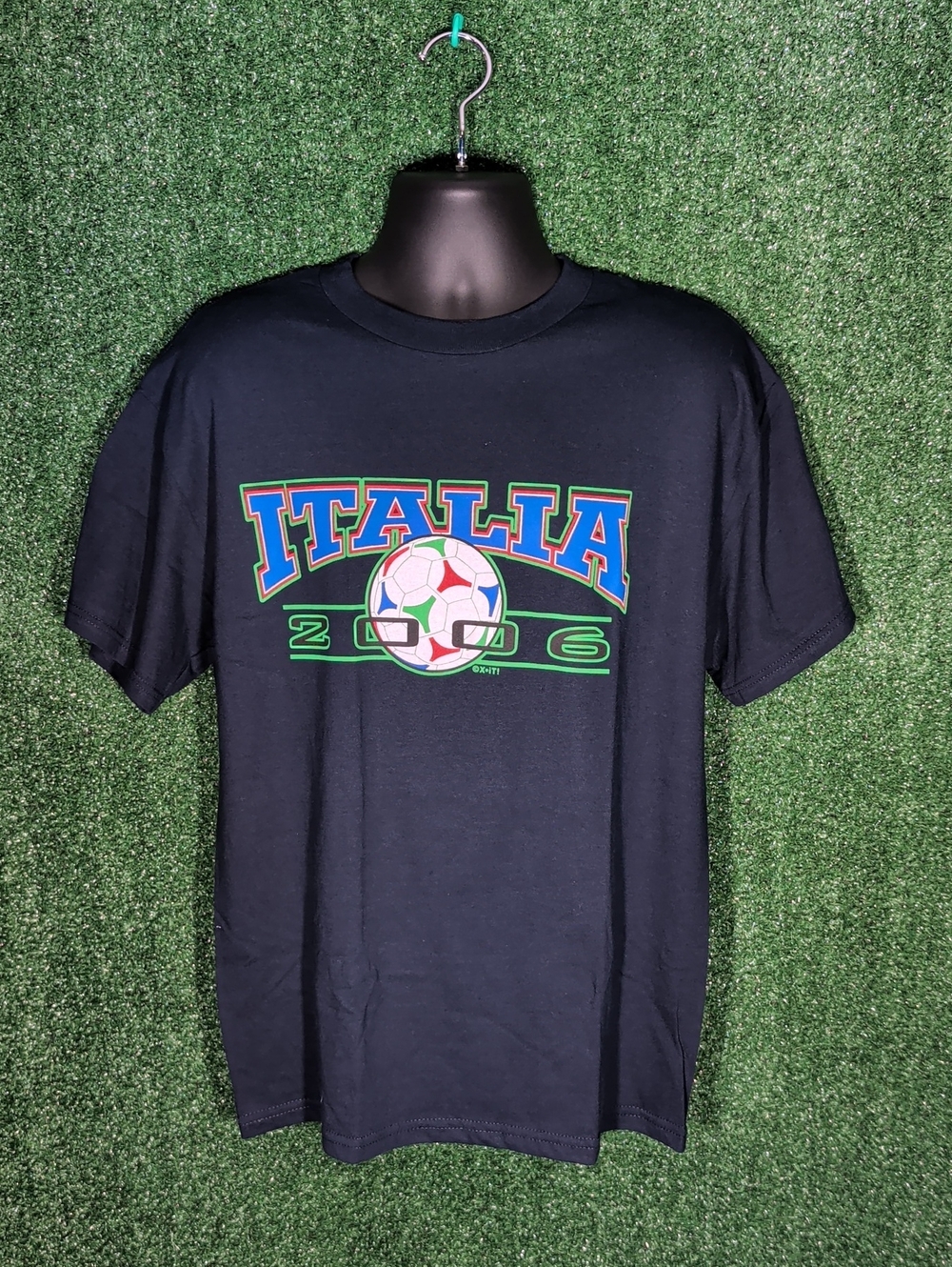Italia 2006 Navy Soccer Graphic Tee Tennessee River Tag